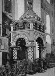 Гробница Кузьмы Минина в Спасо-Преображенском Соборе кремля. Возведена Л. В. Далем в 1874 году